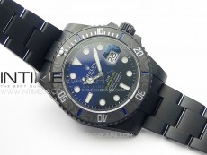 Submariner DIW DLC Sandblasted VSF 1:1 Best Edition Black/Blue Dial on DLC Bracelet VS3135