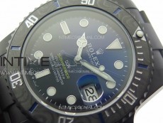 Submariner DIW DLC Sandblasted VSF 1:1 Best Edition Black/Blue Dial on DLC Bracelet VS3135