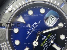 Submariner DIW DLC Sandblasted VSF 1:1 Best Edition Black/Blue Dial on DLC Bracelet VS3135