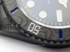 Submariner DIW DLC Sandblasted VSF 1:1 Best Edition Black/Blue Dial on DLC Bracelet VS3135