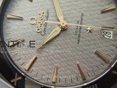 Constellation 41mm YG/Black Ceramic Bezel VSF 1:1 Best Edition Silver Dial on Black Gummy Strap A8900