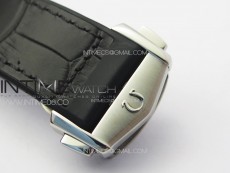 Constellation 41mm YG/Black Ceramic Bezel VSF 1:1 Best Edition Silver Dial on Black Gummy Strap A8900