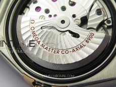 Constellation 41mm YG/Black Ceramic Bezel VSF 1:1 Best Edition Silver Dial on Black Gummy Strap A8900