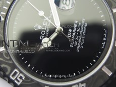 Submariner DIW DLC Sandblasted VSF 1:1 Best Edition Black Dial on DLC Bracelet VS3135