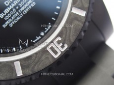 Submariner DIW DLC Sandblasted VSF 1:1 Best Edition Black Dial on DLC Bracelet VS3135