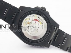 Submariner DIW DLC Sandblasted VSF 1:1 Best Edition Black Dial on DLC Bracelet VS3135