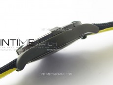 AVENGER V32395 45mm Ti DLC 1:1 Best Edition Yellow Dial on Nylon Strap A2824