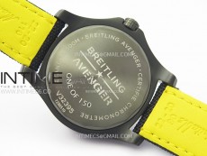 AVENGER V32395 45mm Ti DLC 1:1 Best Edition Yellow Dial on Nylon Strap A2824