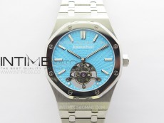 Royal Oak SIHH SS Tourbillon R8F Tiffany Blue Dial on SS Bracelet A2924