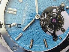 Royal Oak SIHH SS Tourbillon R8F Tiffany Blue Dial on SS Bracelet A2924