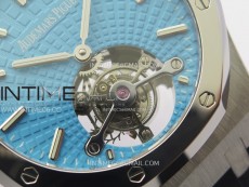 Royal Oak SIHH SS Tourbillon R8F Tiffany Blue Dial on Black Rubber Strap A2924