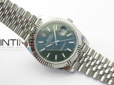 DateJust 41 126334 904L Steel NTF 1:1 Best Edition Green Fluted Dial on Jubilee Bracelet VR3235