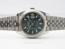 DateJust 41 126334 904L Steel NTF 1:1 Best Edition Green Fluted Dial on Jubilee Bracelet VR3235