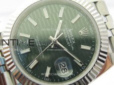 DateJust 41 126334 904L Steel NTF 1:1 Best Edition Green Fluted Dial on Jubilee Bracelet VR3235