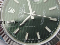 DateJust 41 126334 904L Steel NTF 1:1 Best Edition Green Fluted Dial on Jubilee Bracelet VR3235