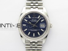 DateJust 41 126334 904L Steel NTF 1:1 Best Edition Blue Fluted Dial on Jubilee Bracelet VR3235