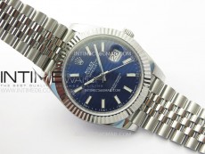 DateJust 41 126334 904L Steel NTF 1:1 Best Edition Blue Fluted Dial on Jubilee Bracelet VR3235