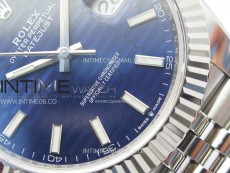 DateJust 41 126334 904L Steel NTF 1:1 Best Edition Blue Fluted Dial on Jubilee Bracelet VR3235