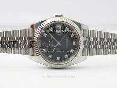 DateJust 41 126334 904L Steel NTF 1:1 Best Edition Gray Dial Crystals Makers on Jubilee Bracelet VR3235