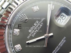 DateJust 41 126334 904L Steel NTF 1:1 Best Edition Gray Dial Crystals Makers on Jubilee Bracelet VR3235
