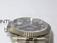 DateJust 41 126334 904L Steel NTF 1:1 Best Edition Gray Dial Crystals Makers on Jubilee Bracelet VR3235