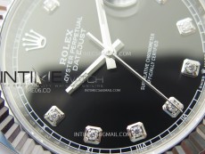 DateJust 41 126334 904L Steel NTF 1:1 Best Edition Black Dial Crystals Makers on Jubilee Bracelet VR3235