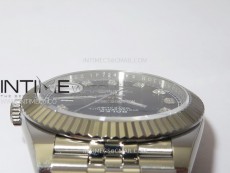 DateJust 41 126334 904L Steel NTF 1:1 Best Edition Black Dial Crystals Makers on Jubilee Bracelet VR3235