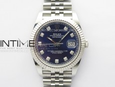 DateJust 41 126334 904L Steel NTF 1:1 Best Edition Blue Dial Crystals Makers on Jubilee Bracelet VR3235