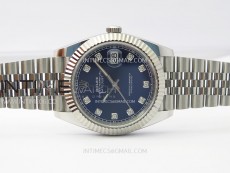 DateJust 41 126334 904L Steel NTF 1:1 Best Edition Blue Dial Crystals Makers on Jubilee Bracelet VR3235