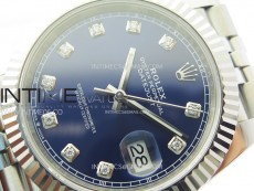 DateJust 41 126334 904L Steel NTF 1:1 Best Edition Blue Dial Crystals Makers on Jubilee Bracelet VR3235