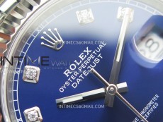 DateJust 41 126334 904L Steel NTF 1:1 Best Edition Blue Dial Crystals Makers on Jubilee Bracelet VR3235