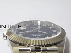 DateJust 41 126334 904L Steel NTF 1:1 Best Edition Blue Dial Crystals Makers on Jubilee Bracelet VR3235