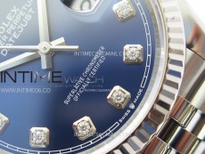 DateJust 36 SS 116234 VSF 1:1 Best Edition 904L Steel Blue Dial Diamonds Markers on Jubilee Bracelet VS3235