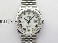 DateJust 36 SS 116234 VSF 1:1 Best Edition 904L Steel White Dial Roman Markers on Jubilee Bracelet VS3235