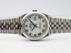DateJust 36 SS 116234 VSF 1:1 Best Edition 904L Steel White Dial Roman Markers on Jubilee Bracelet VS3235