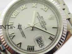 DateJust 36 SS 116234 VSF 1:1 Best Edition 904L Steel White Dial Roman Markers on Jubilee Bracelet VS3235