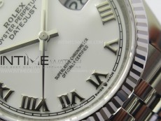 DateJust 36 SS 116234 VSF 1:1 Best Edition 904L Steel White Dial Roman Markers on Jubilee Bracelet VS3235