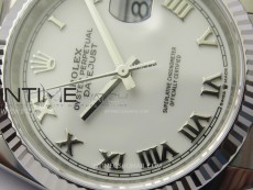 DateJust 36 SS 116234 VSF 1:1 Best Edition 904L Steel White Dial Roman Markers on Jubilee Bracelet VS3235