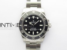Submariner 41mm 124060 No Date 904L Steel VSF 1:1 Best Edition Black Dial VS3235