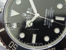 Submariner 41mm 124060 No Date 904L Steel VSF 1:1 Best Edition Black Dial VS3235