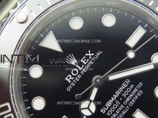 Submariner 41mm 124060 No Date 904L Steel VSF 1:1 Best Edition Black Dial VS3235