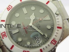 Submariner DIW Sandblasted White Ceramic Bezel VSF 1:1 Best Edition Gray Dial on SS Bracelet VS3135