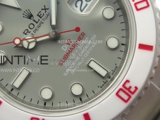 Submariner DIW Sandblasted White Ceramic Bezel VSF 1:1 Best Edition Gray Dial on SS Bracelet VS3135