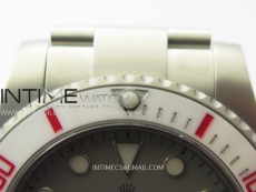 Submariner DIW Sandblasted White Ceramic Bezel VSF 1:1 Best Edition Gray Dial on SS Bracelet VS3135