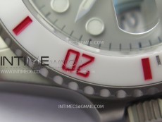 Submariner DIW Sandblasted White Ceramic Bezel VSF 1:1 Best Edition Gray Dial on SS Bracelet VS3135