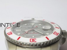 Submariner DIW Sandblasted White Ceramic Bezel VSF 1:1 Best Edition Gray Dial on SS Bracelet VS3135