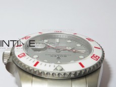 Submariner DIW Sandblasted White Ceramic Bezel VSF 1:1 Best Edition Gray Dial on SS Bracelet VS3135