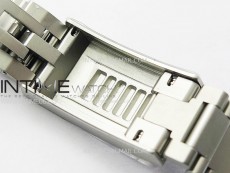 Submariner DIW Sandblasted White Ceramic Bezel VSF 1:1 Best Edition Gray Dial on SS Bracelet VS3135