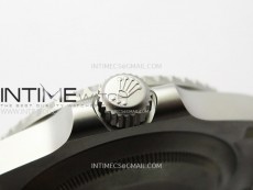 Submariner DIW Sandblasted White Ceramic Bezel VSF 1:1 Best Edition Gray Dial on SS Bracelet VS3135
