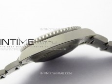 Submariner DIW Sandblasted White Ceramic Bezel VSF 1:1 Best Edition Gray Dial on SS Bracelet VS3135